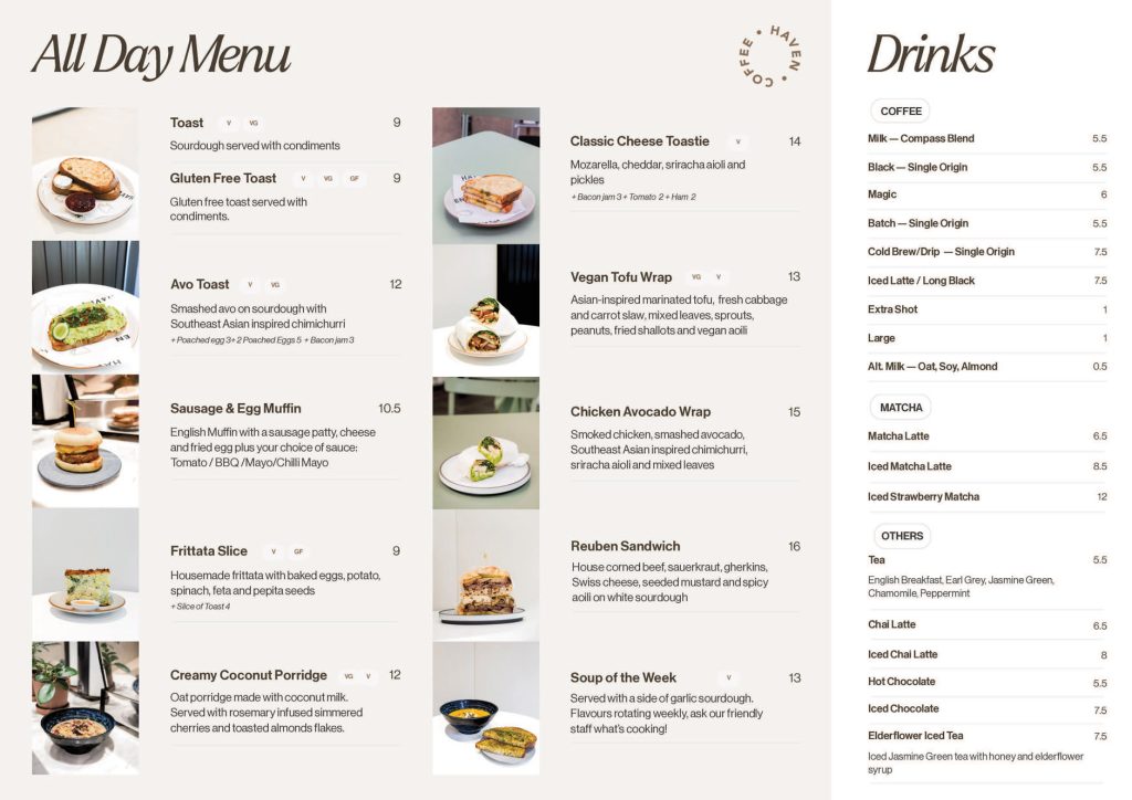 Haven Specialty Coffee menu image